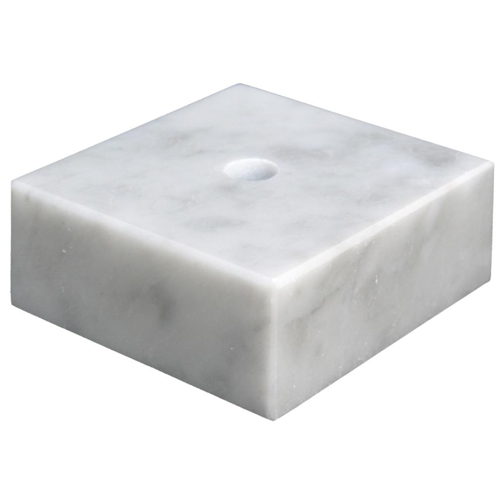 Valkoinen marmorijalusta